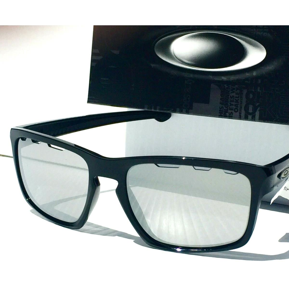 Oakley Sliver Polished Black Vented Black Iridium Lens Sunglass oo9262-42