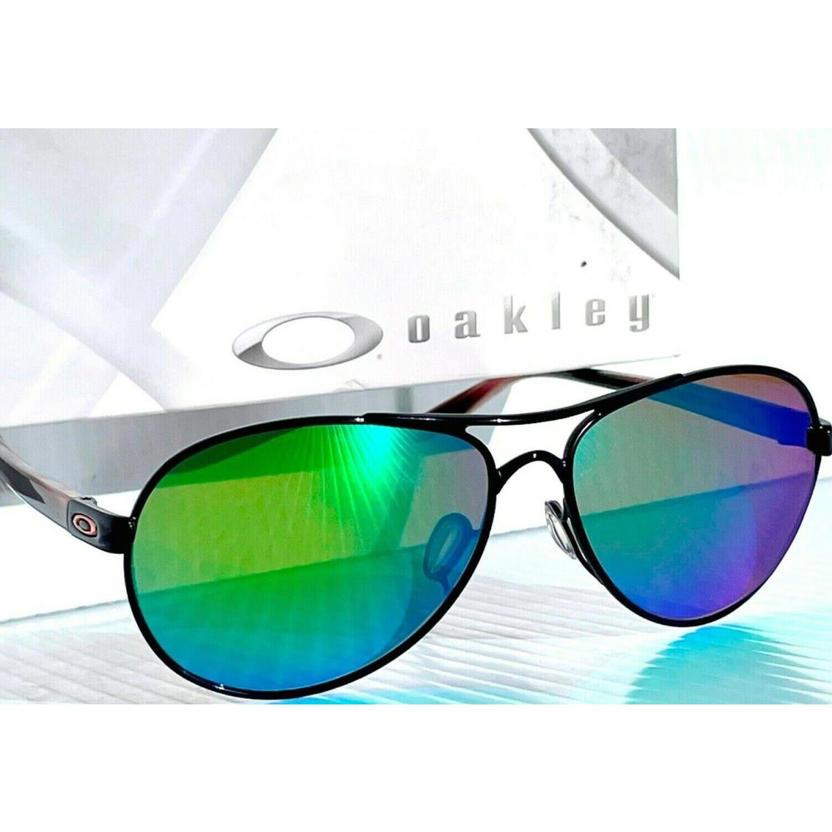 Oakley Tie Breaker Aviator Polarized Galaxy Jade Womens Sunglass 4108