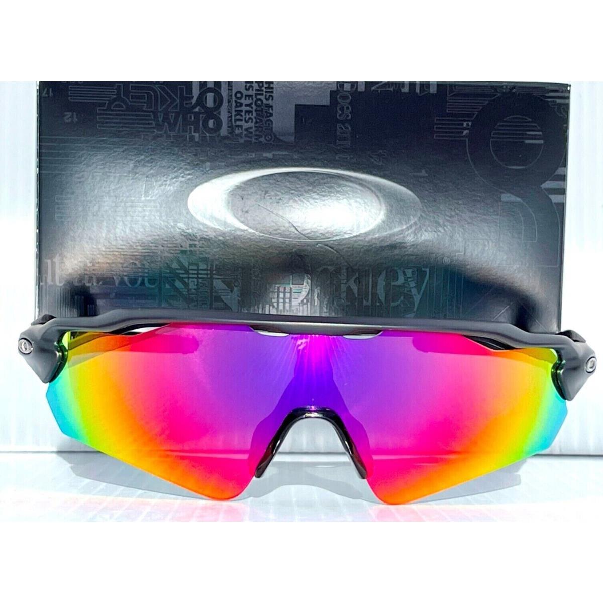 Oakley Radar EV Path Matte Black Polarized Galaxy Magenta Lens Sunglass 9208