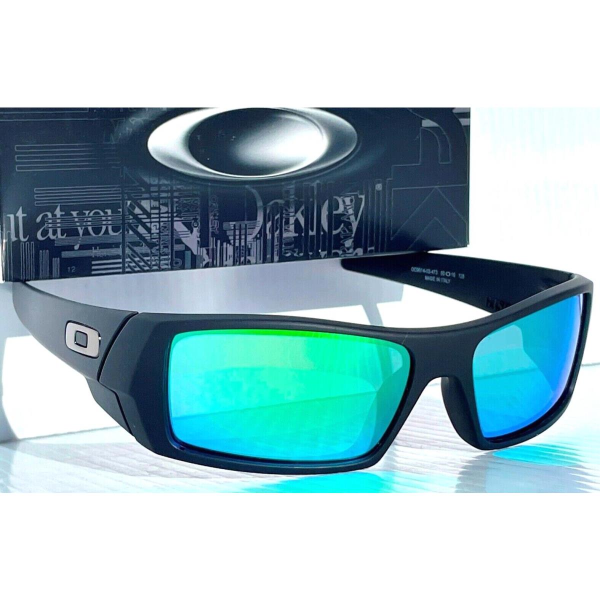 Oakley Gascan Matte Black Polarized Galaxy Jade Lens Sunglass 9014