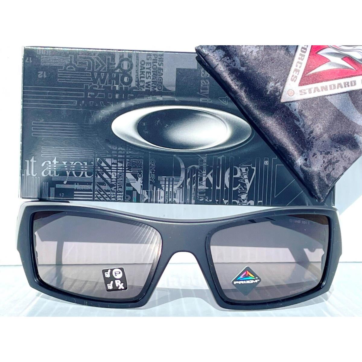 Oakley Gascan Elite Matte Black Polarized Prizm Grey Lens Sunglass 9014-42