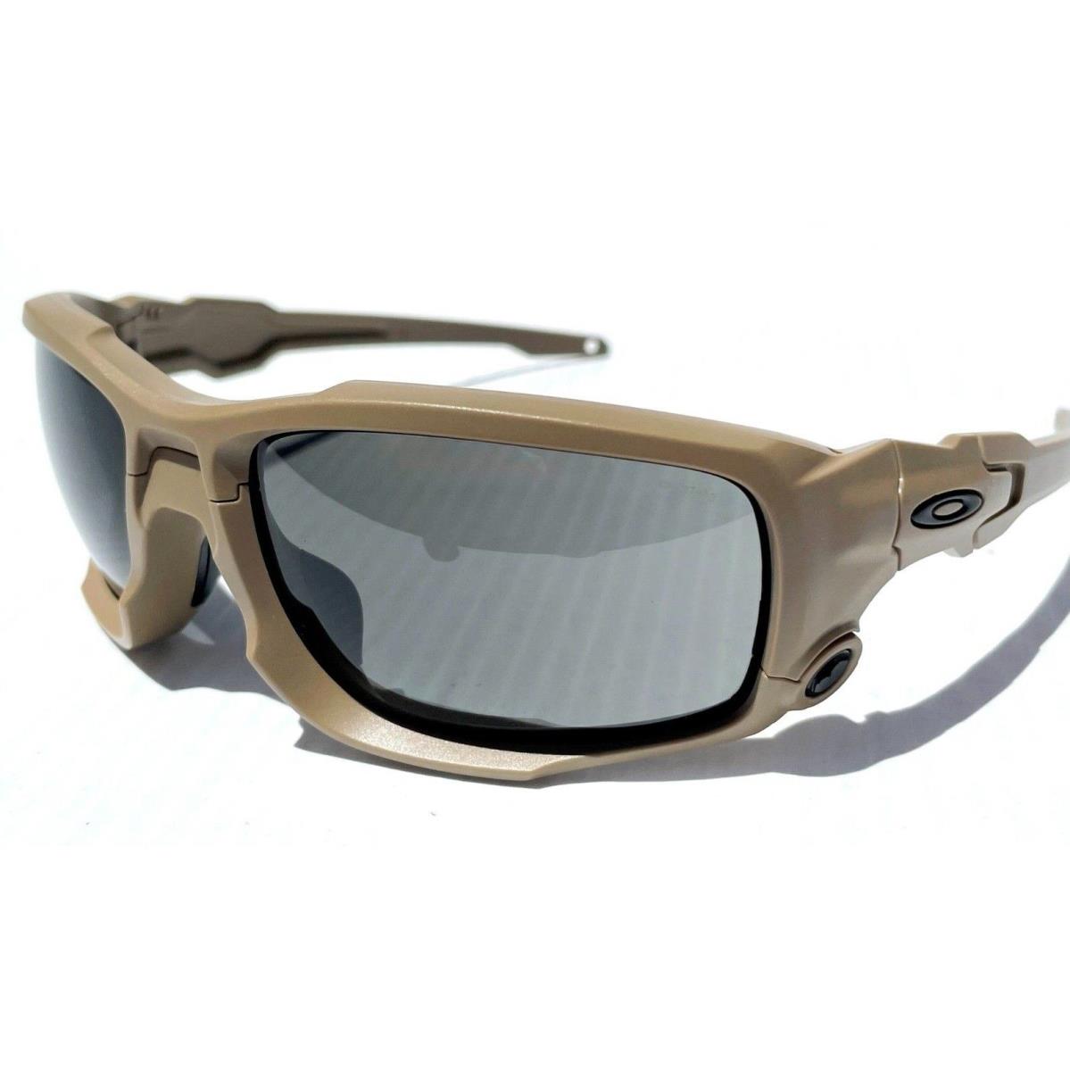 Oakley SI Shocktube Desert Terrain Tan Ballistic Grey Lens Sunglass 9329-04