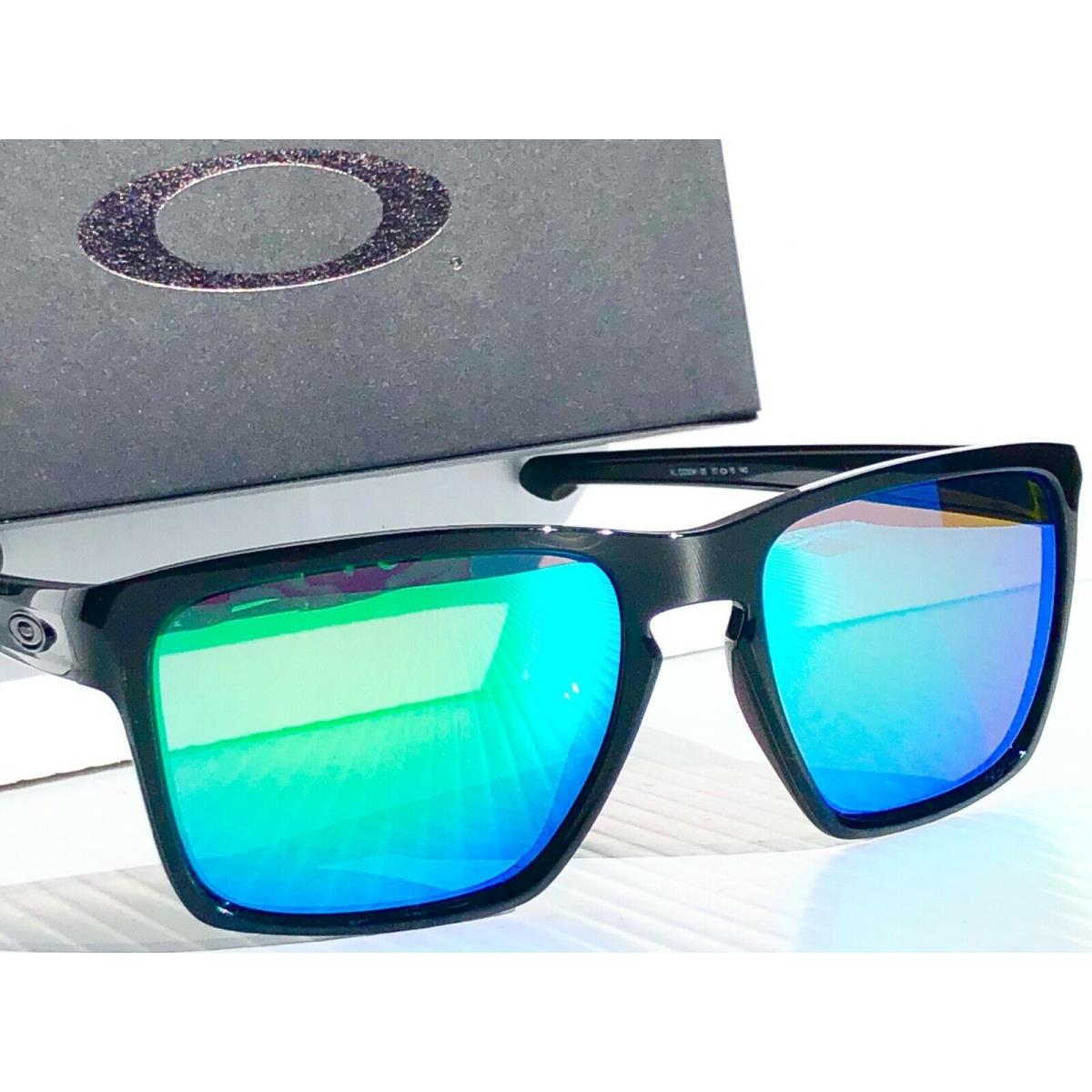 Oakley Sliver XL Black Polarized Galaxy Jade 2 Lens Set Sunglass 9341