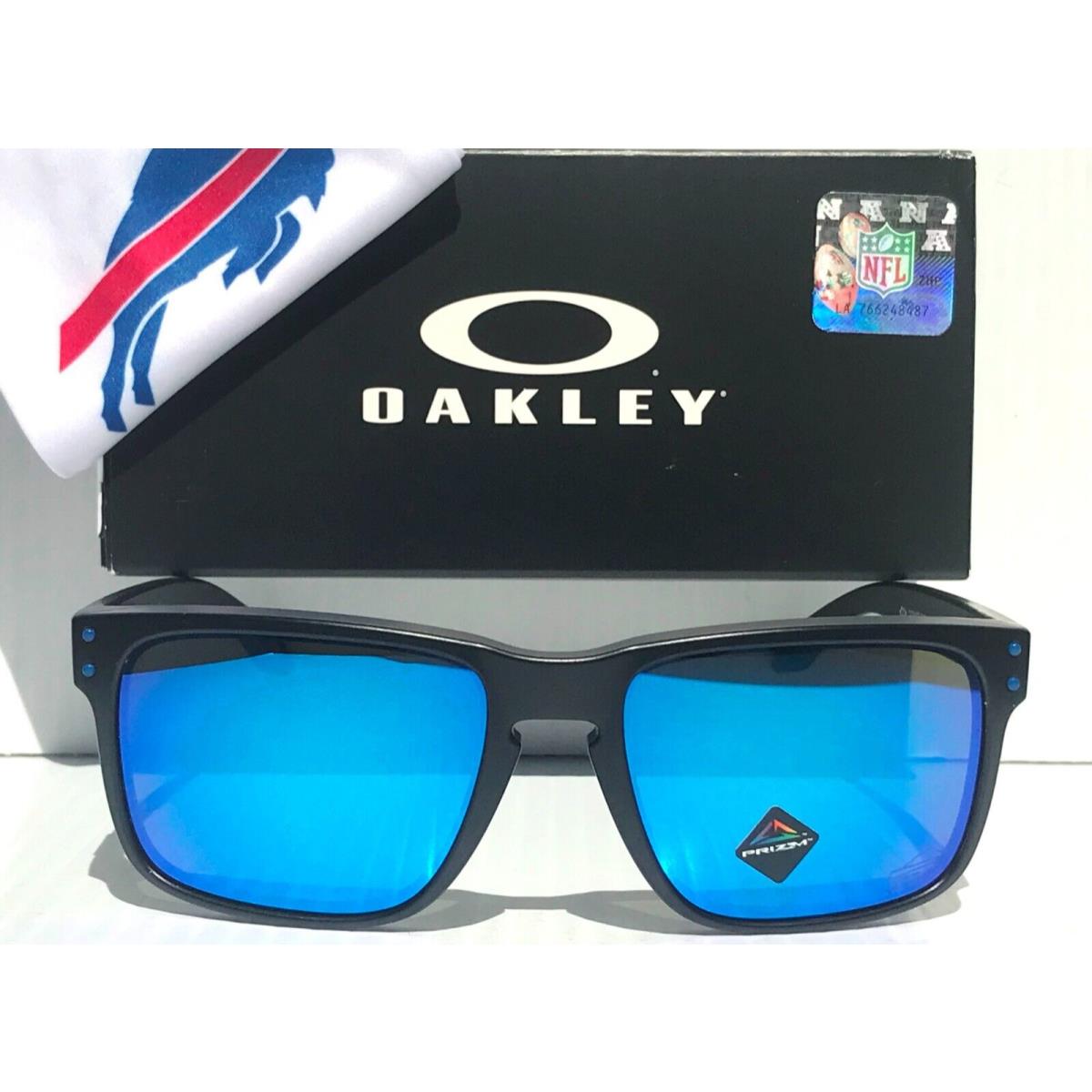 Nfl Oakley Holbrook Buffalo Bills Matte Black Prizm Sapphire Sunglass 9102-Q5