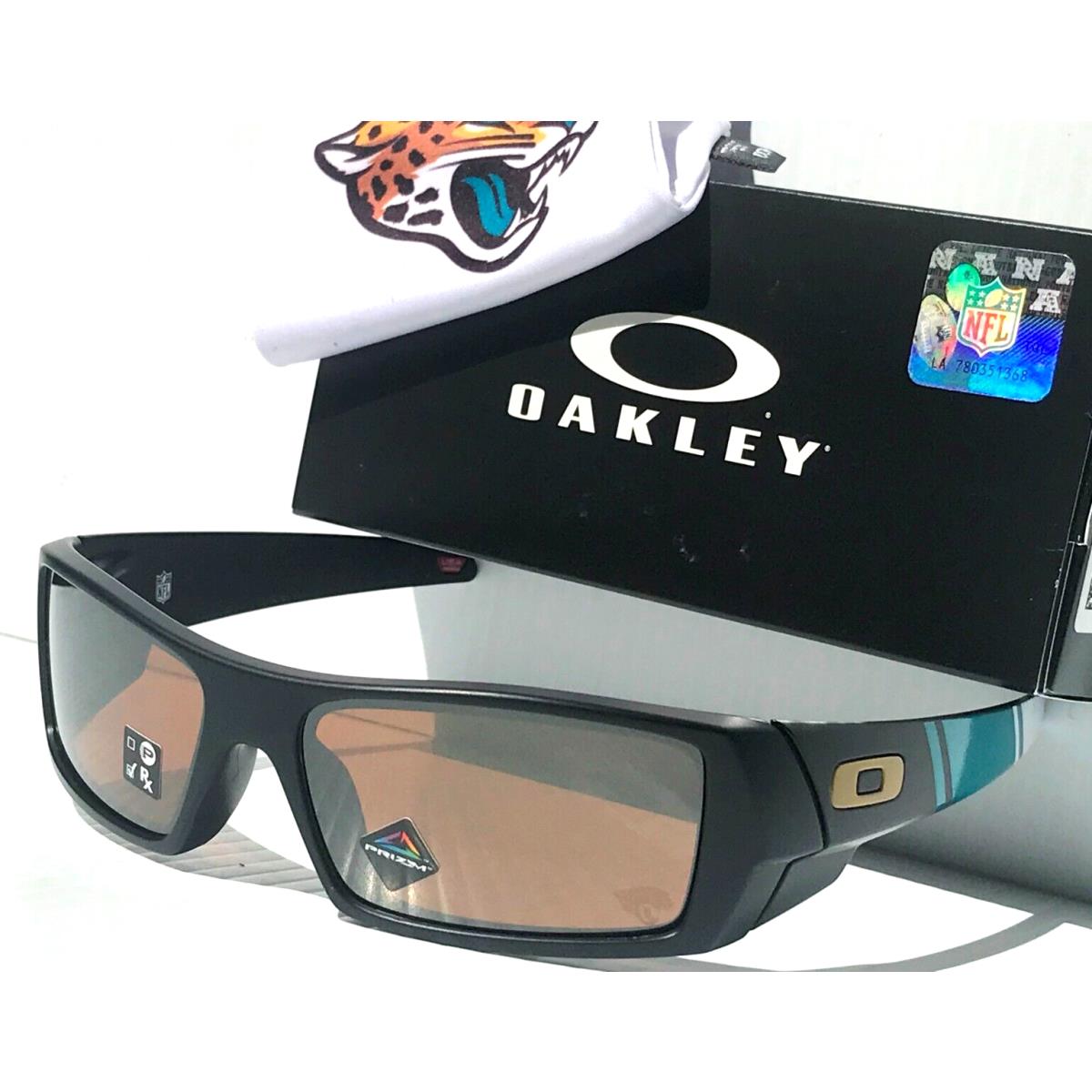 Nfl Oakley Gascan Jax Jaguars Matte Black Prizm Tungsten Lens Sunglass 9014-A2