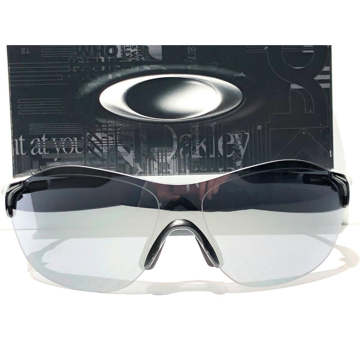 Oakley Evzero Black Polished Frame Less Black Iridium Sunglasses 9410-01