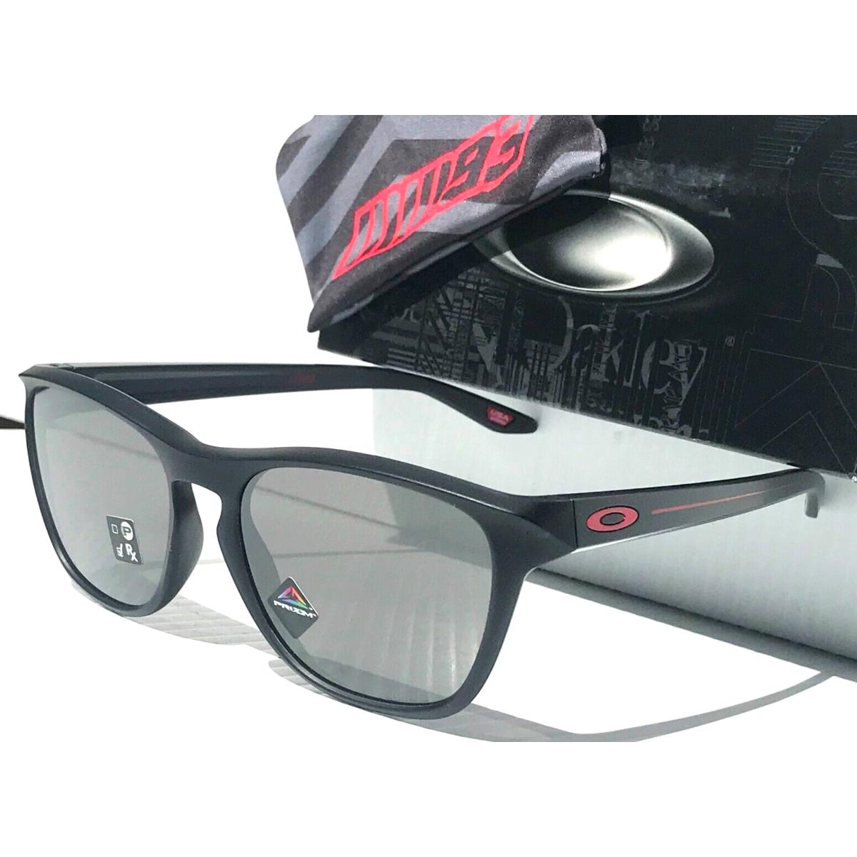 Oakley Manorburn Matte Black Ducati Red Icon Prizm Black Lens Sunglass 9479-13