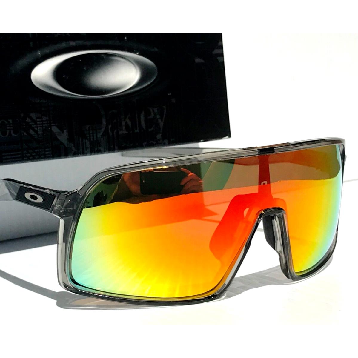 Oakley Sutro Grey Smoke Polarized Galaxy Ruby Iridium Lens Sunglass 9406