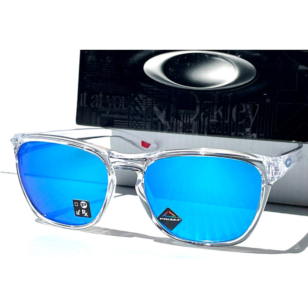 Oakley Manorburn Polished Clear Prizm Sapphire Lens Sunglass 9479-06