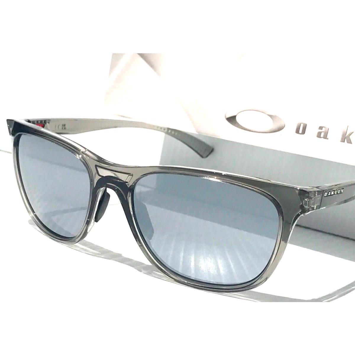 Oakley Leadline Grey Ink Polarized Galaxy Chrome Mirror Lens Sunglass 9473