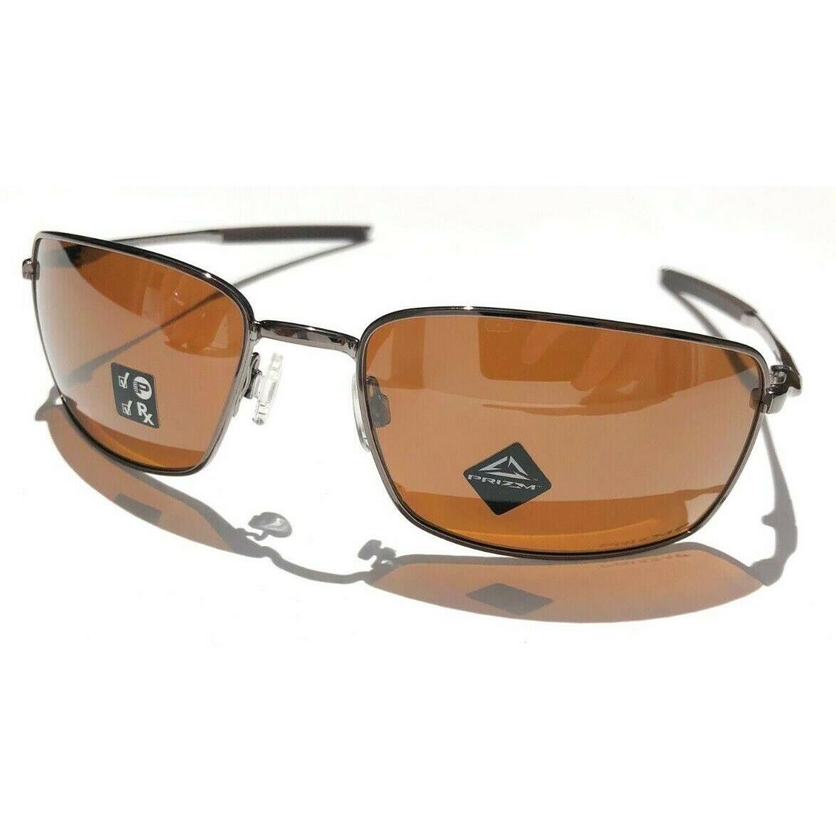 Oakley Square Wire Gunmetal Polarized Prizm Tungsten Lens Sunglasses 4075-14