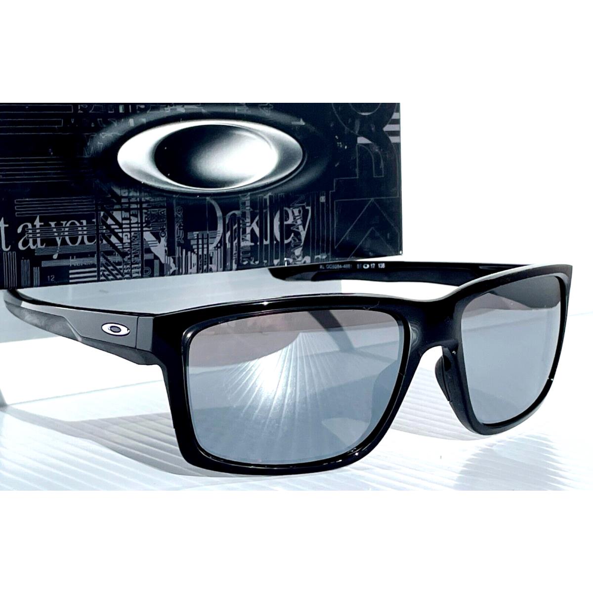 Oakley Mainlink XL Polished Black Polarized Galaxy Chrome Sunglass 9264