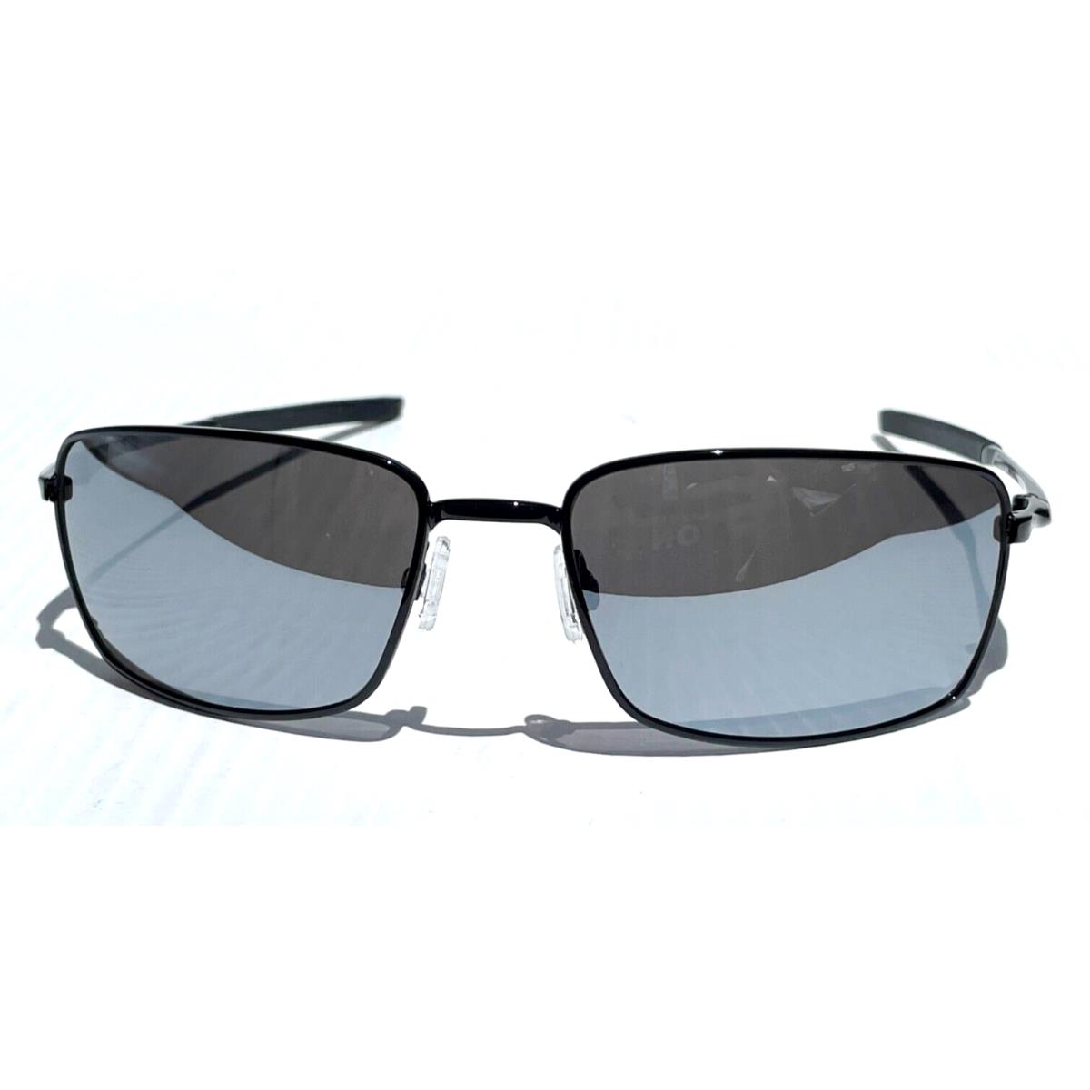 Oakley Square Wire Polished Black with Black Iridium Lens Sunglasses 4075-01