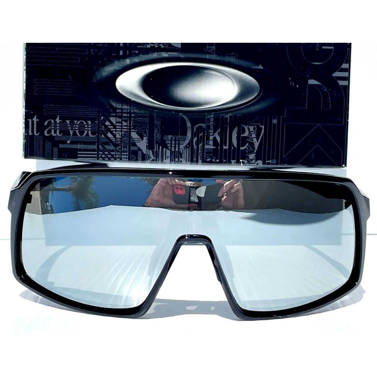 Oakley Low Bridge Sutro Black Polarized Galaxy Chrome Lens Sunglass 9406A