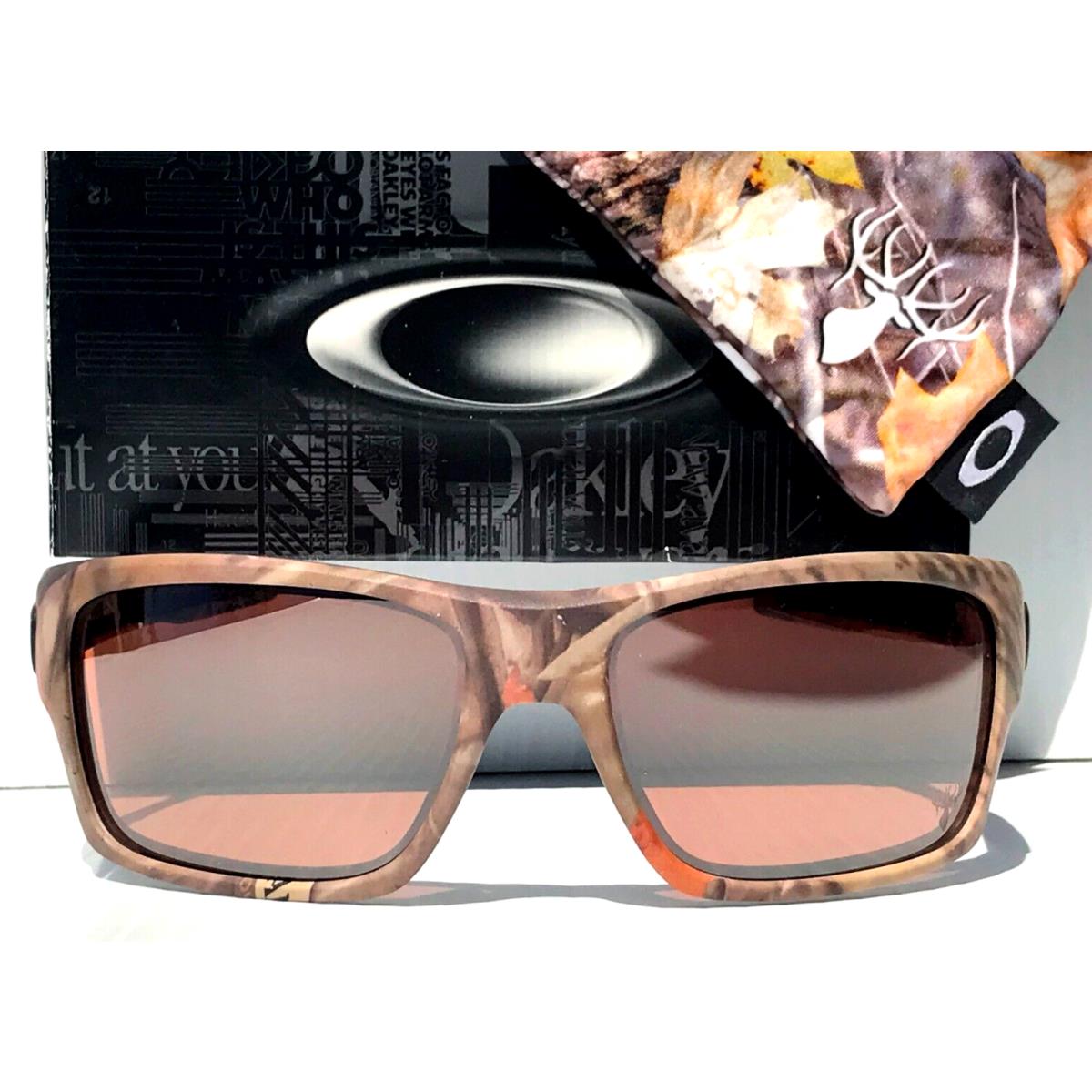 Oakley Turbine Woodland Camo Frame VR28 Black Lens Sunglass 9263-28