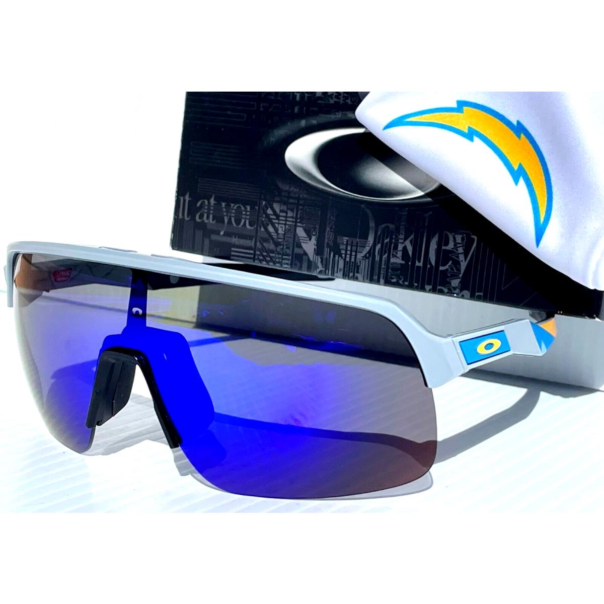 Nfl Oakley Sutro Lite LA Chargers Matte Grey Polarized Galaxy Blue Sunglass 9463