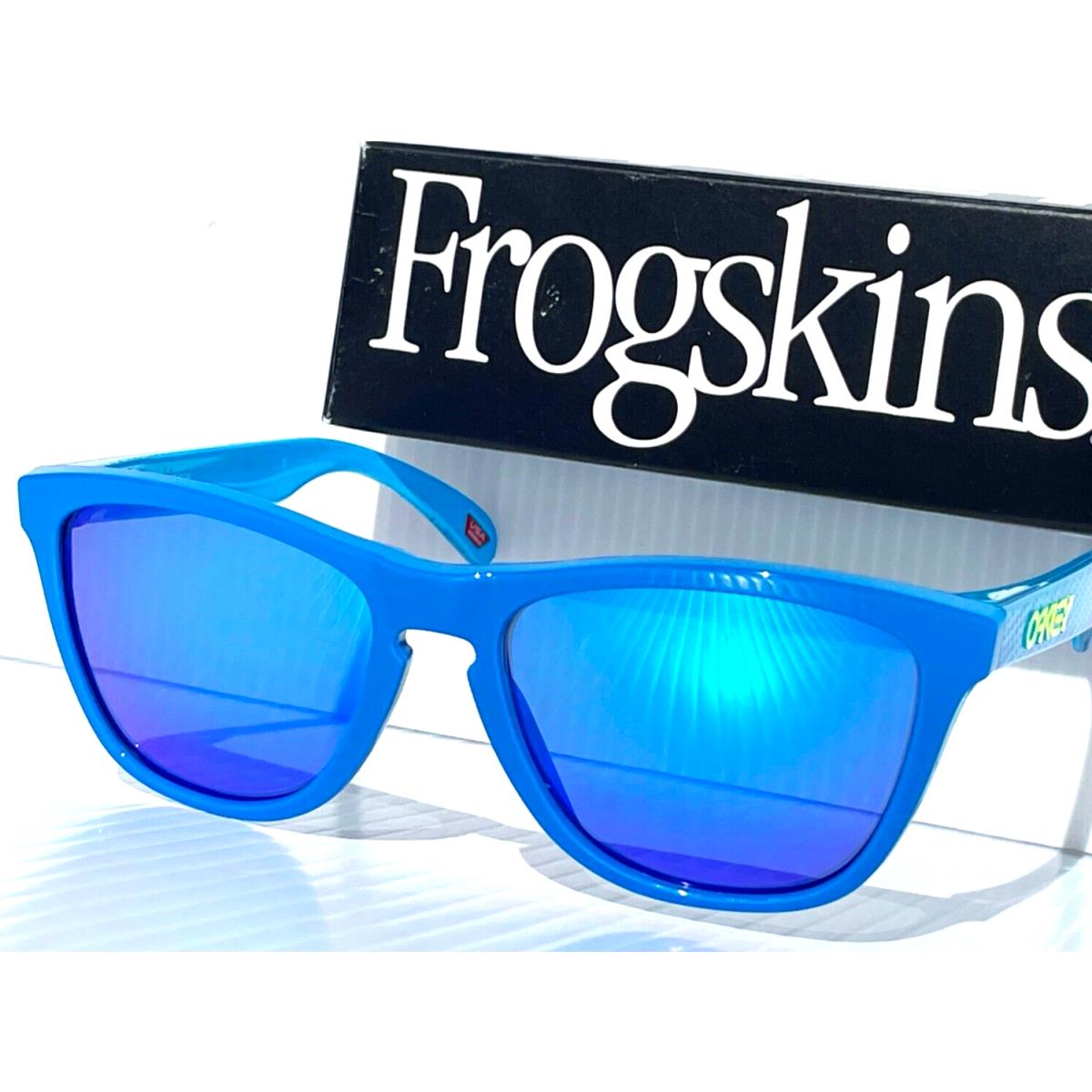 Oakley Frogskins Hi Res Sapphire Polarized Galaxy Blue Lens Sunglass 9013