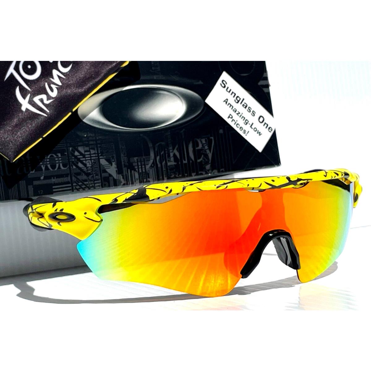 Oakley Radar EV Path Tour De France w Polarized Galaxy Ruby Lens Sunglass 9208