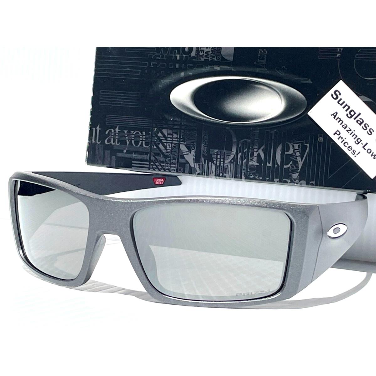 Oakley Heliostat Steel Grey Prizm Black Lens Sunglass 9231-03