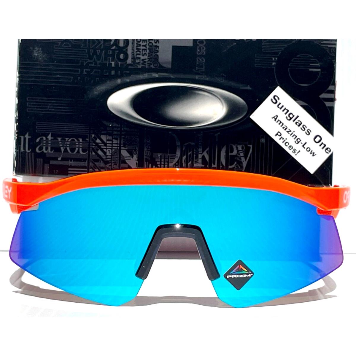 Oakley Hydra Neon Orange Prizm Sapphire Blue Lens Sunglass 9229-06