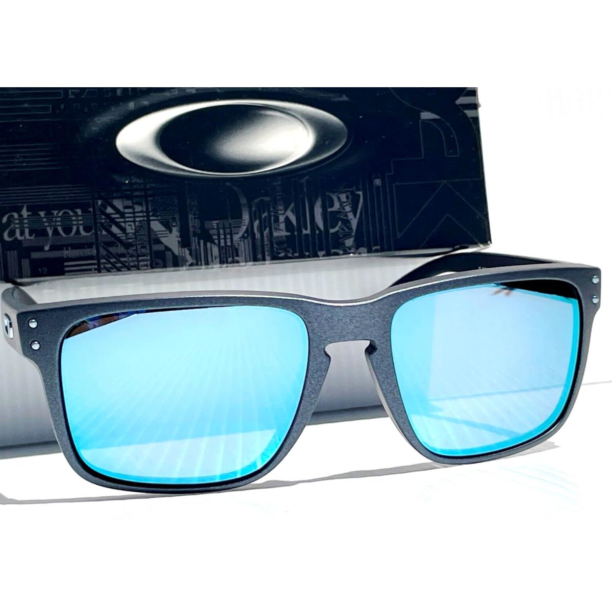 Oakley Holbrook XL Blue Steel Polarized Prizm Deep Water Sunglass 9417-39