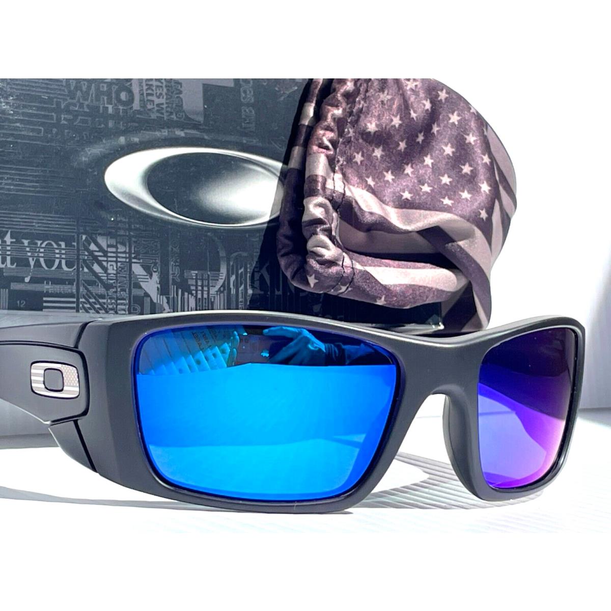 Oakley Fuel Cell Tonal Usa Flag w Polarized Galaxy Blue Lens Sunglass 9096