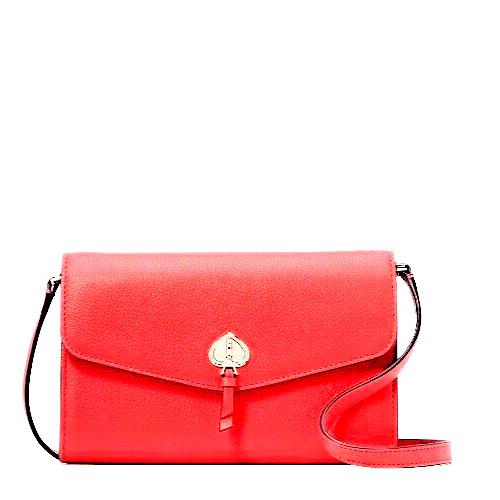 New Kate Spade Marti Leather Wallet Crossbody Handbag Watermelom Gelato