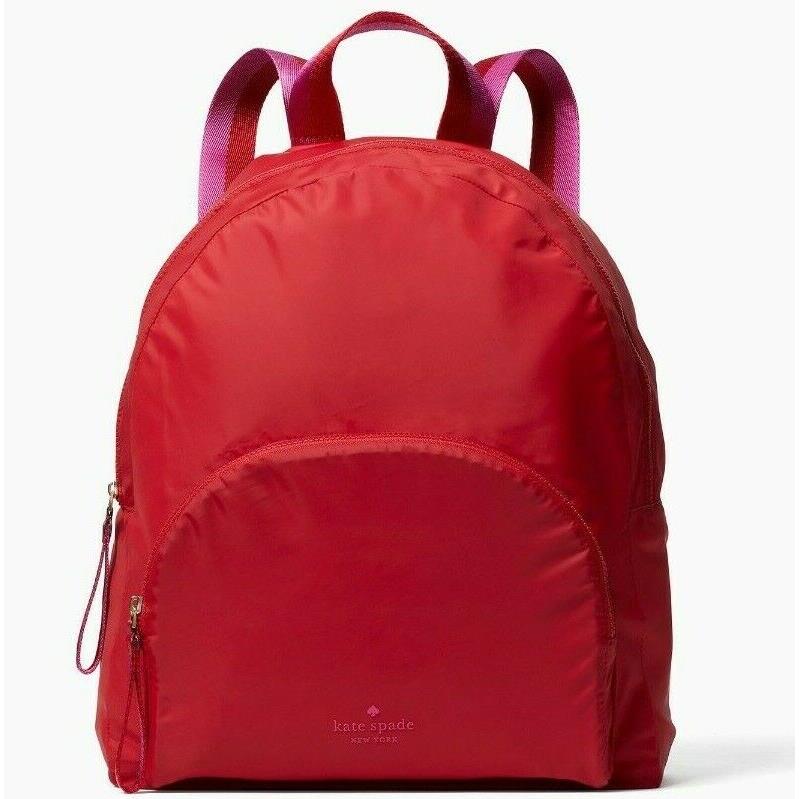 Kate Spade Arya Favorite Red Packable Nylon Backpack WKRU6975 Retail Y