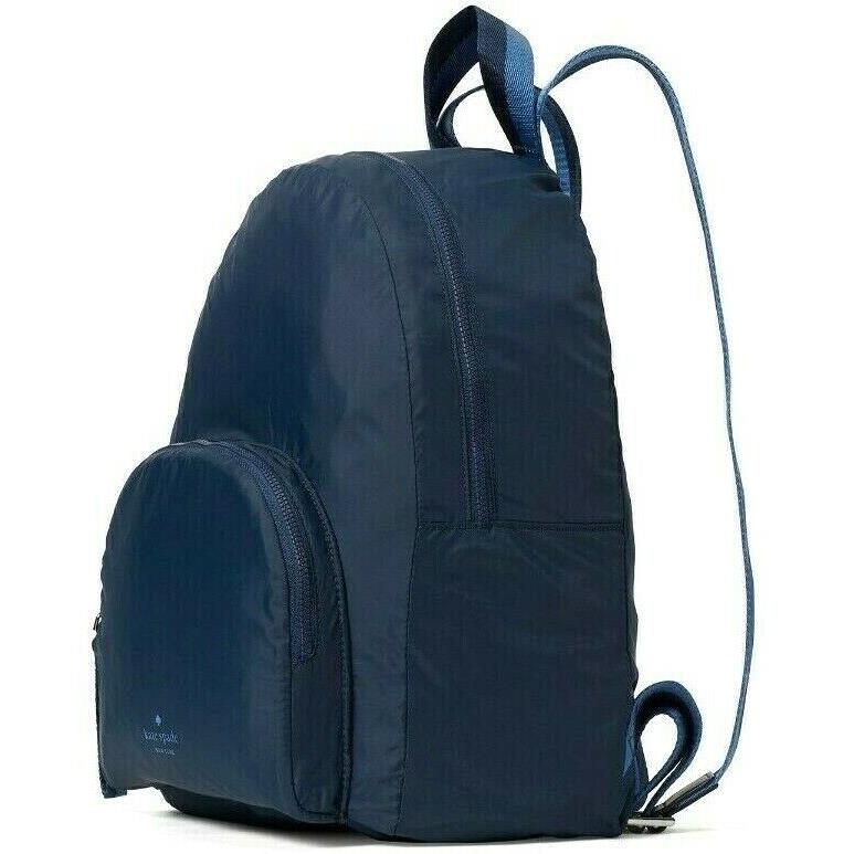 Kate Spade Arya Navy Packable Nylon Backpack Night Cap WKRU6975 Y