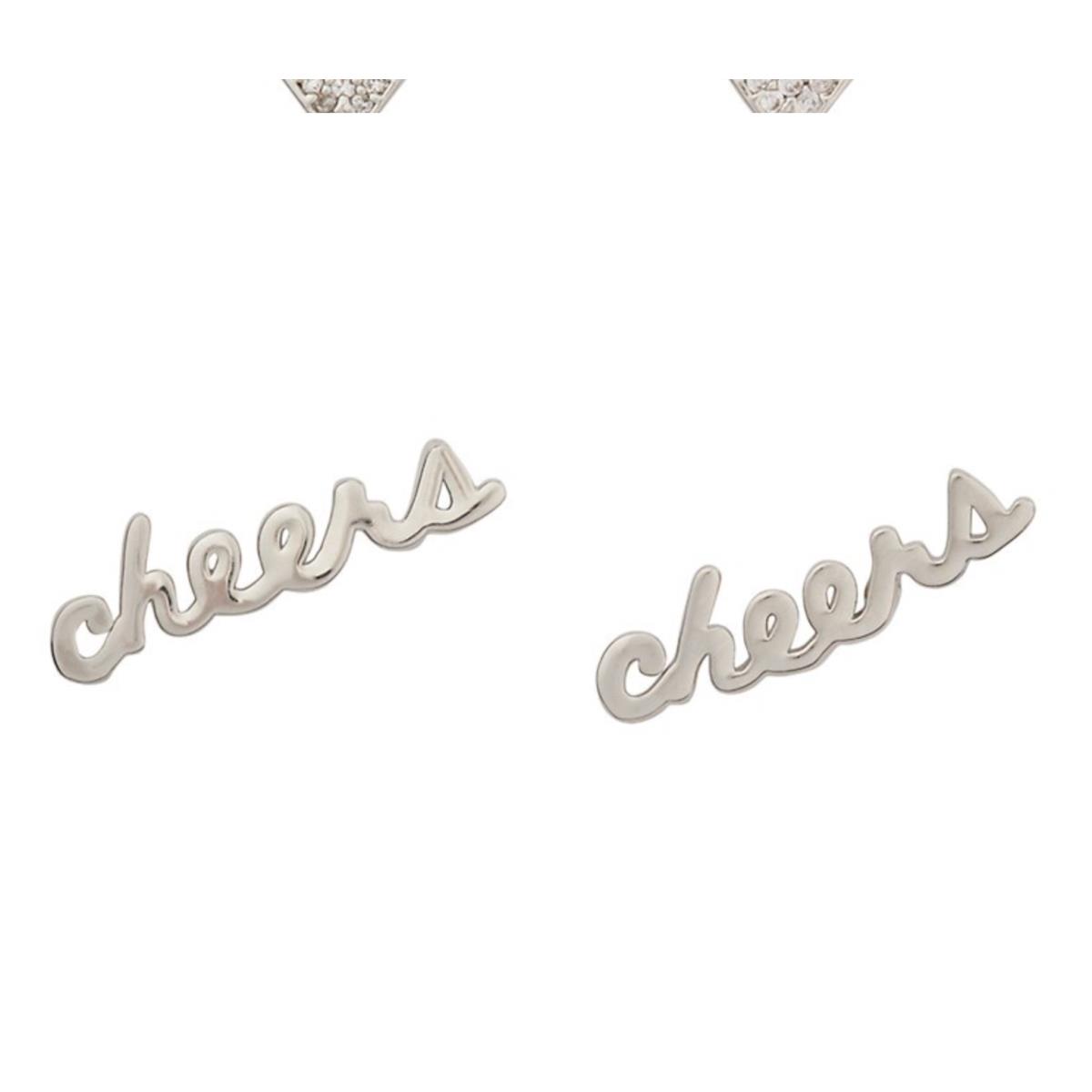 Kate Spade New York Silver-tone Cheers Stud Earrings