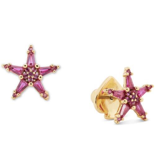 Kate Spade Cubic Zirconia Pink Star Stud Earrings - I7H