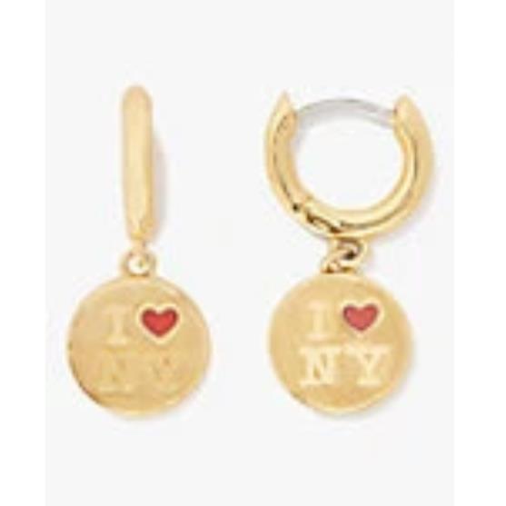 Kate Spade I NY Goldstone Huggie Drop Earrings