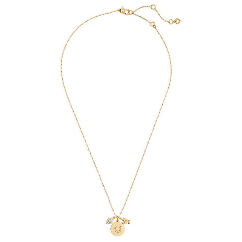 Kate Spade Winning Pair Gold Tone 18 -21 Necklace - JL95