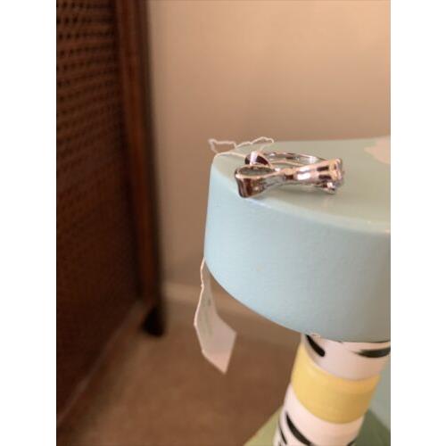 Kate Spade Love Notes Bow Ring Size 6 Silver PLATED-O0RU0624