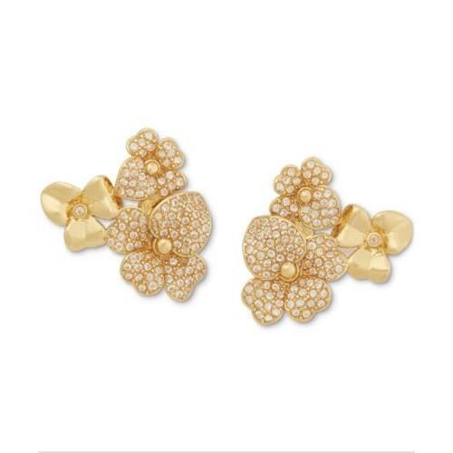 Kate Spade New York Precious Pansy Pave Cluster Stud Earrings Jkbb