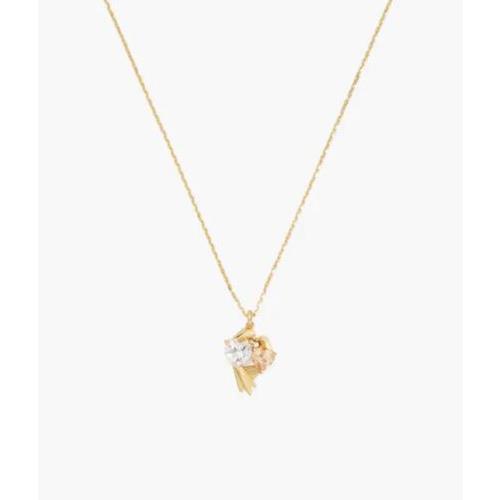 Kate Spade Gold Tone Love Birds Pendant Necklace F2