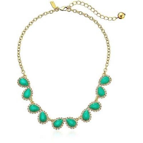 Kate Spade N.y. Balloon Bouquet Green Collar Necklace Gold-plated