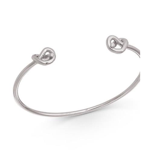 Kate Spade Silver Tone Knot Wire Cuff Bracelet B1A
