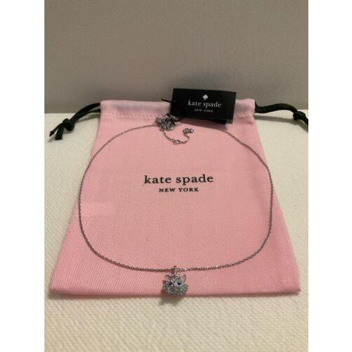 Kate Spade New York Disney X Aristocat Pendant Necklace W/ks Dust Bag
