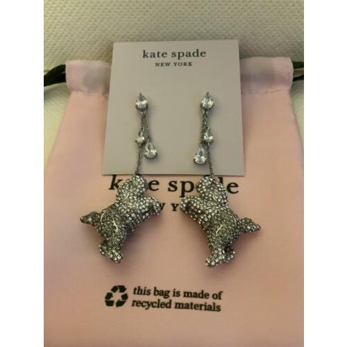 Kate Spade New York Best In Show Sheep Dog Linear Earrings w/ KS Dust Bag