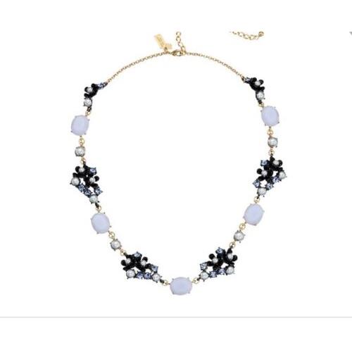 Kate Spade Precious Petals Blue Stone Pearl Necklace mk42