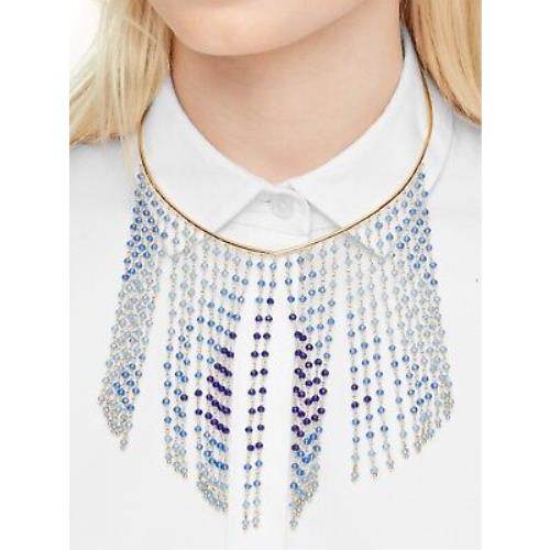 Kate Spade New York Gleam ON Semiprecious Stones Statement Necklace Blu