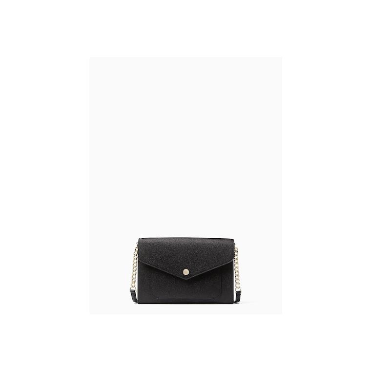 Kate Spade New York Black Tinsel Flap Crossbody K9336