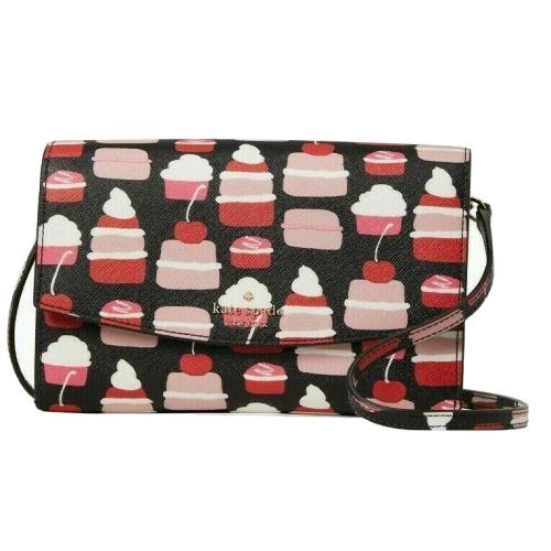 Kate Spade Laurel Way Winni Crossbody Wallet - Mini Pastries Cupcakes