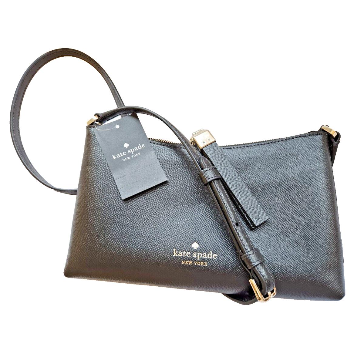 New Kate Spade Sadie Crossbody Saffiano Leather Black