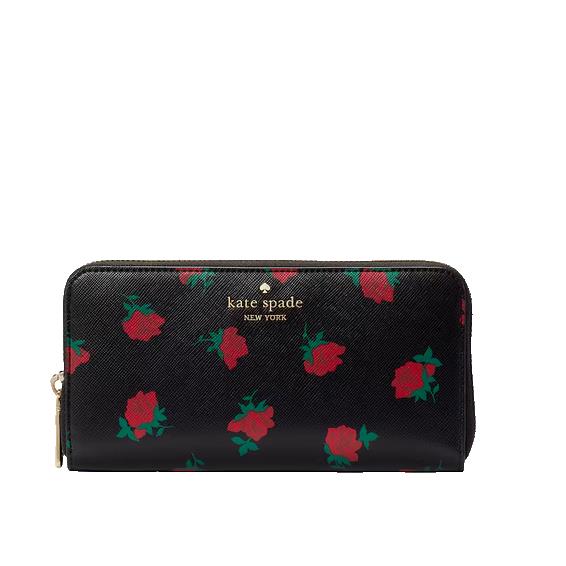 Kate Spade Madison Rose Toss Large Continental Wallet KE639 Floral