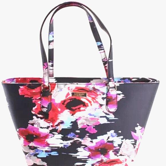 Kate Spade Blurry Floral Small Dally Laurel Way Tote Purse