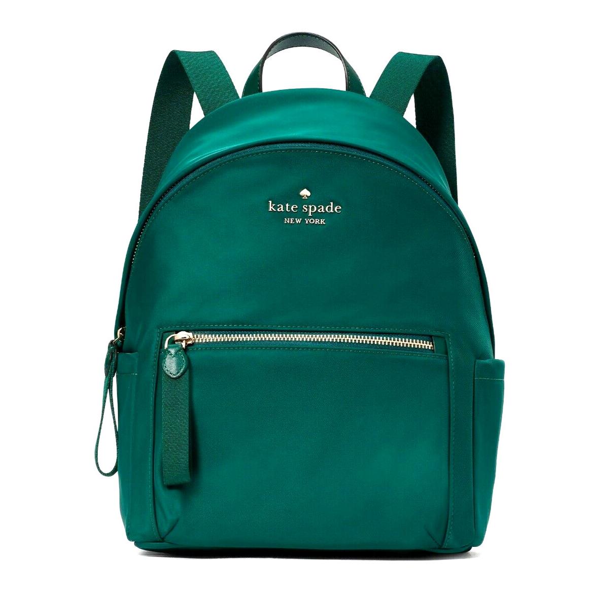 New Kate Spade Chelsea Medium Backpack The Little Better Nylon Deep Jade