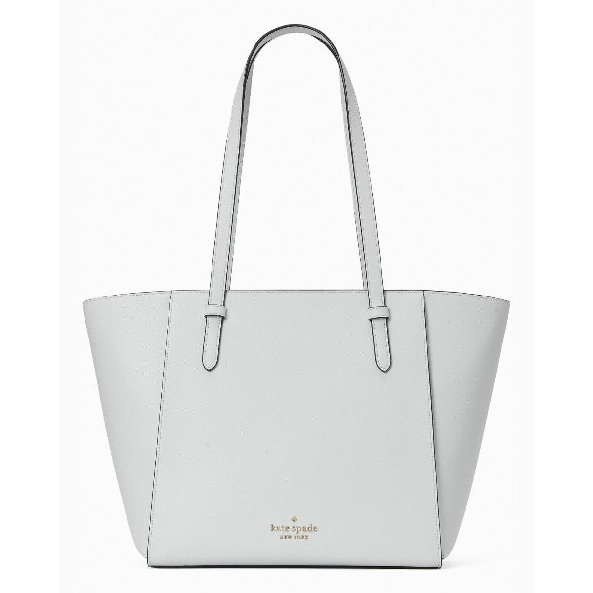 New Kate Spade Becca Saffiano Tote Stone Path