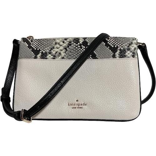 Kate Spade Snake Skin Print Leila Triple Gusset Crossbody